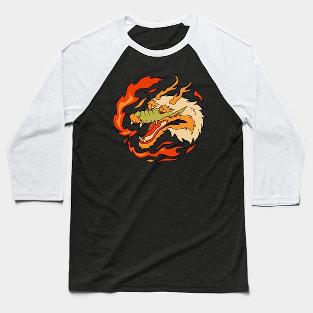 Dragon Classic Baseball T-Shirt by Eins99